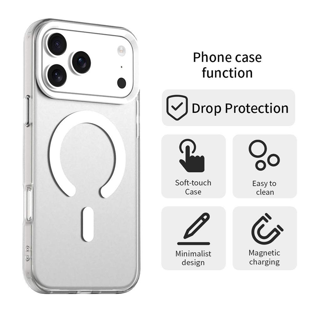 MagSafe cover til Apple iPhone 17 Pro, Techsuit, CandyCase, Hvid