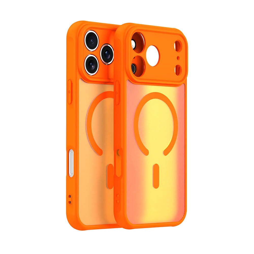 MagSafe cover til Apple iPhone 17 Pro, Techsuit, HaloFrost II, Orange