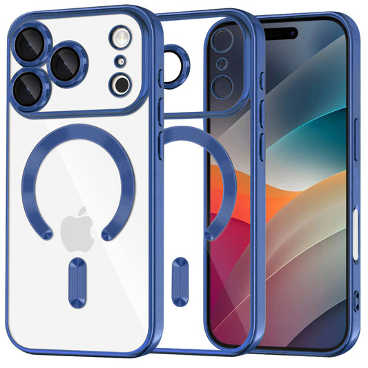 MagSafe cover til Apple iPhone 17 Pro, Techsuit, Luxury Crystal, Blå