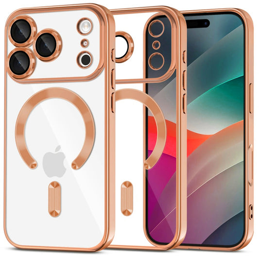 MagSafe cover til Apple iPhone 17 Pro, Techsuit, Luxury Crystal, Orange