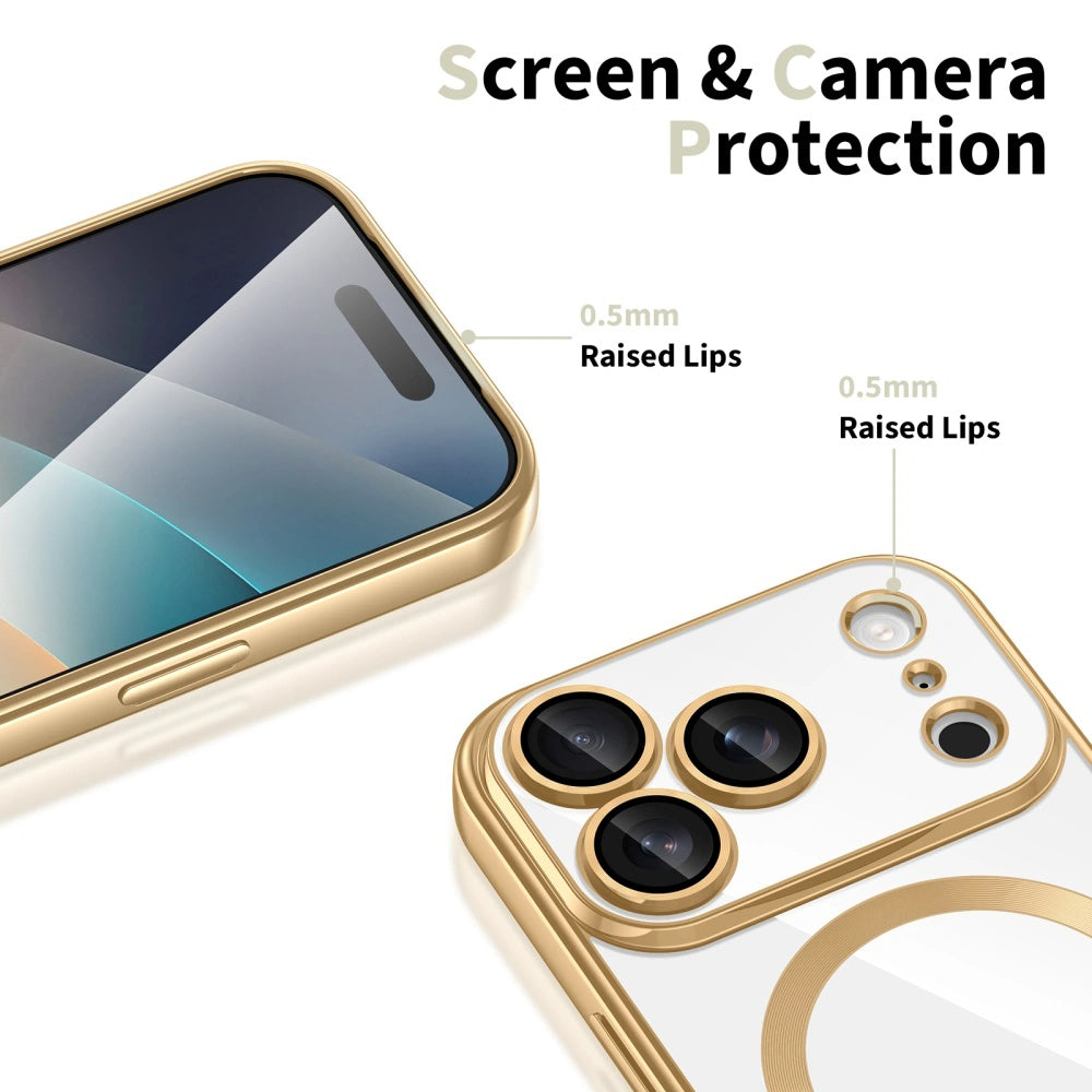 MagSafe cover til Apple iPhone 17 Pro, Techsuit, Luxury Crystal, Rosie