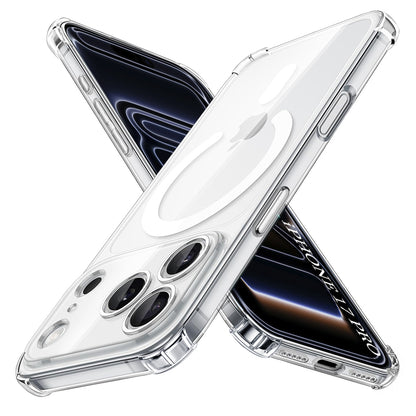 MagSafe cover til Apple iPhone 17 Pro, Techsuit, Stødsikker, Gennemsigtig