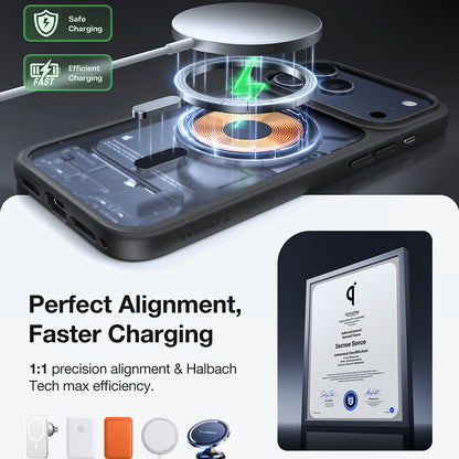 MagSafe cover til Apple iPhone 17 Pro, Torras, Guardian, Sort