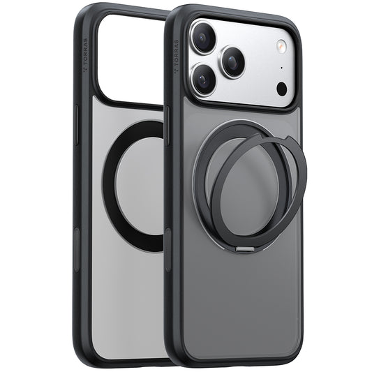 MagSafe cover til Apple iPhone 17 Pro, Torras, Ostand Pro, Sort