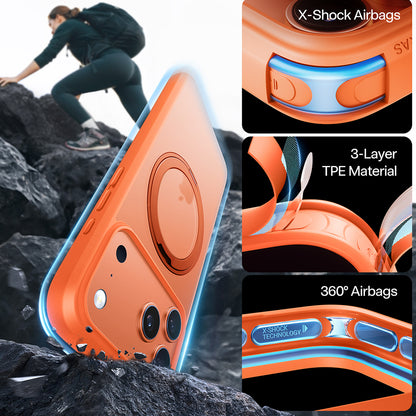 MagSafe cover til Apple iPhone 17 Pro, Torras, Ostand Pro, Orange