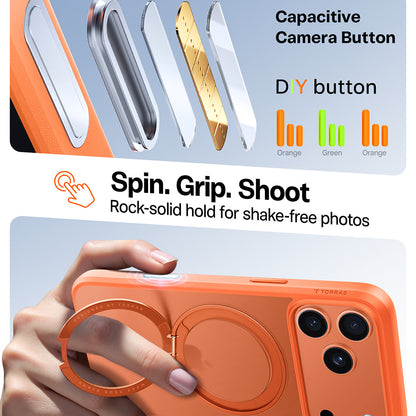 MagSafe cover til Apple iPhone 17 Pro, Torras, Ostand Pro, Orange
