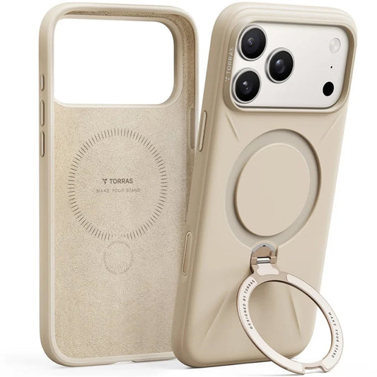 MagSafe cover til Apple iPhone 17 Pro, Torras, QPRO Silicone, Gylden