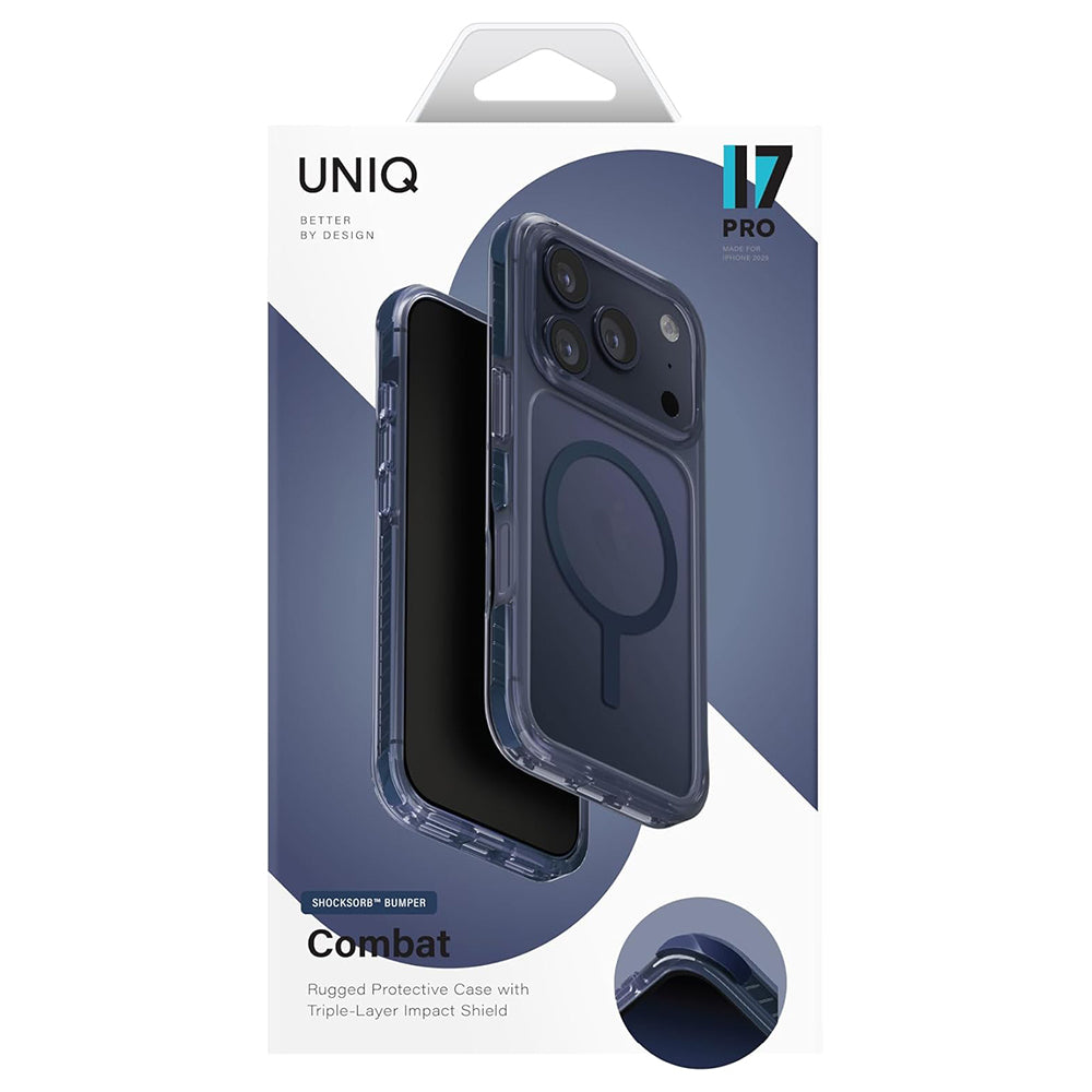 MagSafe cover til Apple iPhone 17 Pro, UNIQ, Combat MagClick, Sort