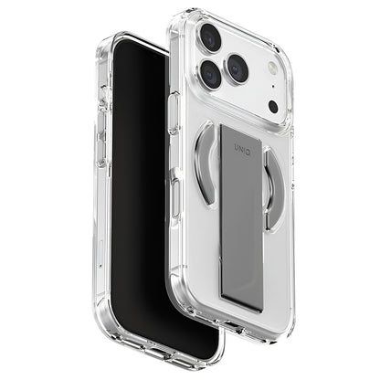 MagSafe cover til Apple iPhone 17 Pro, UNIQ, Heldro Air MagClick, Transparent Grå