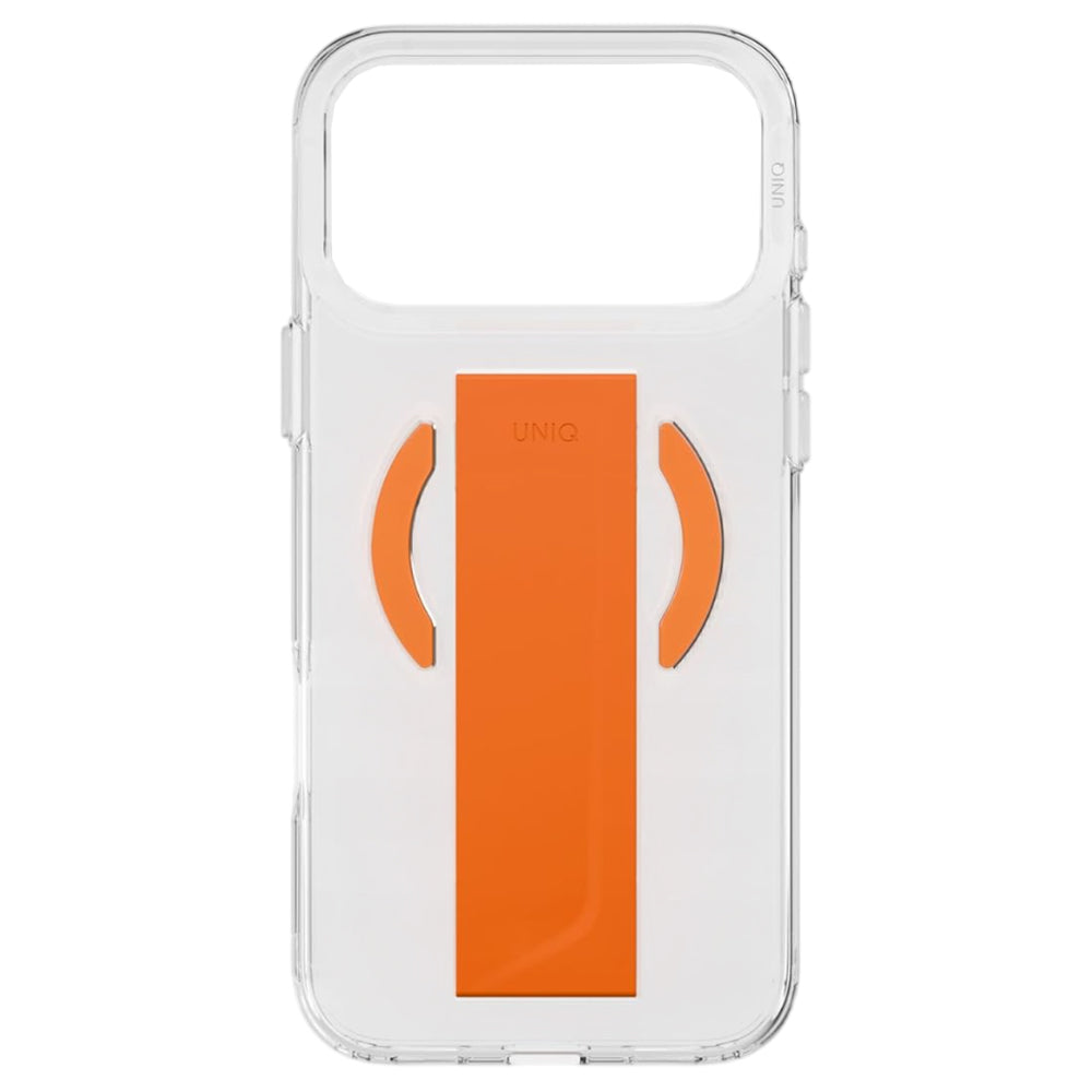 MagSafe cover til Apple iPhone 17 Pro, UNIQ, Heldro Air MagClick, Gennemsigtig Orange