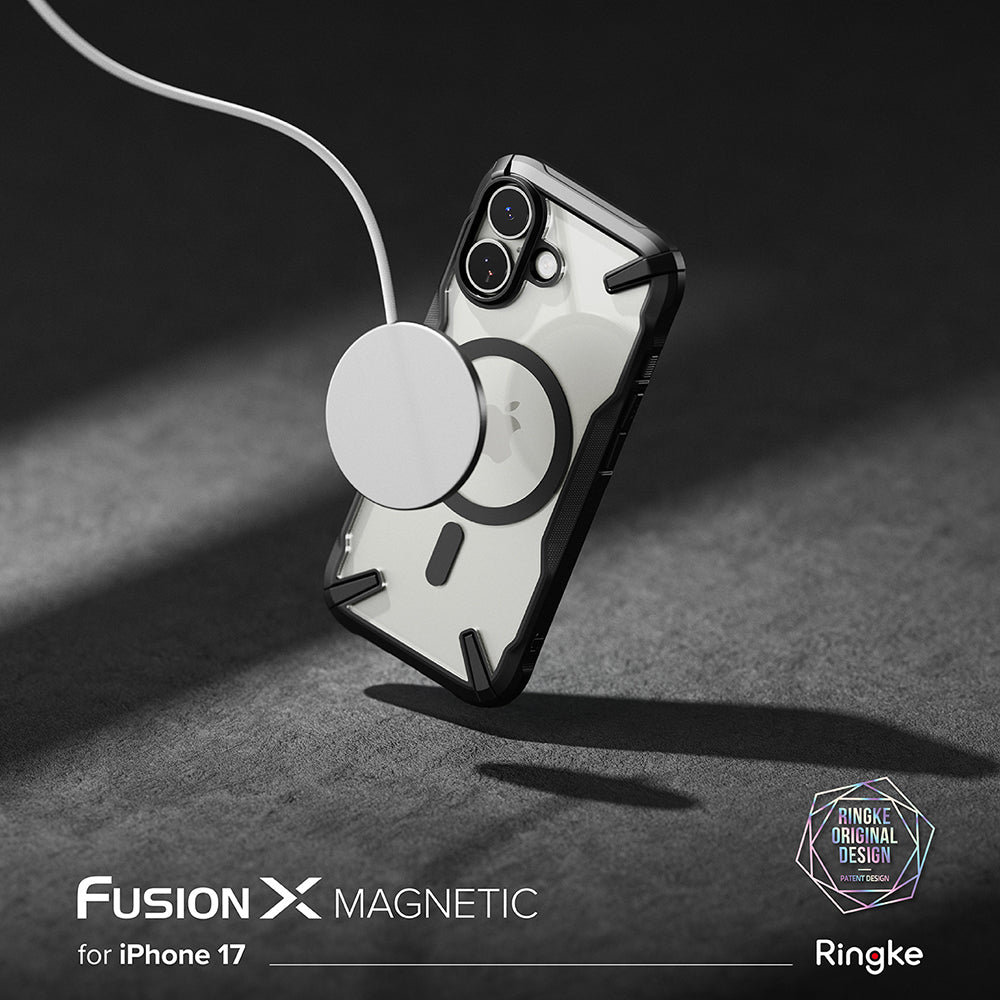 MagSafe cover til Apple iPhone 17, Ringke, Fusion X, Sort