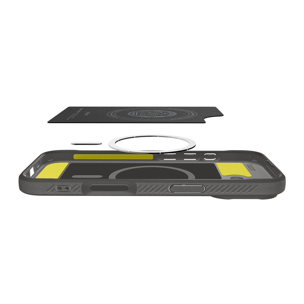 MagSafe cover til Apple iPhone 17, Spigen, Rugged Armor, Grå