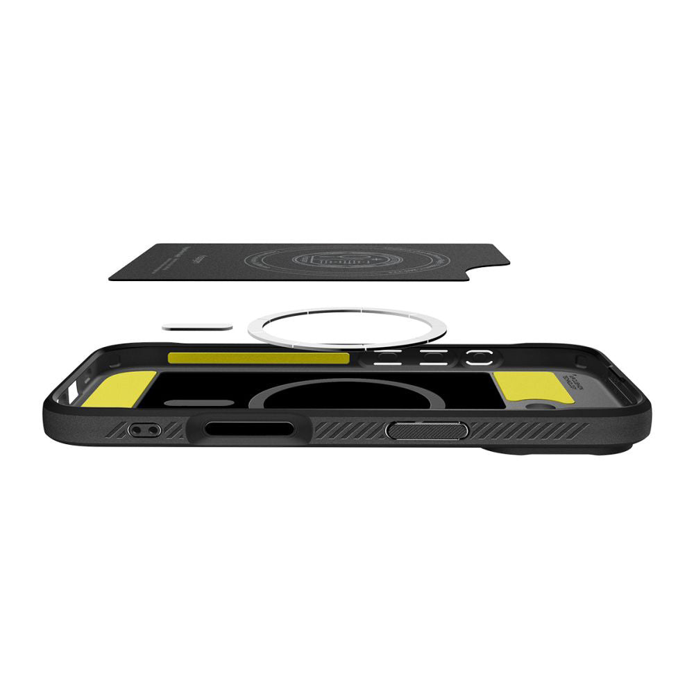 MagSafe cover til Apple iPhone 17, Spigen, Rugged Armor, Mat Sort