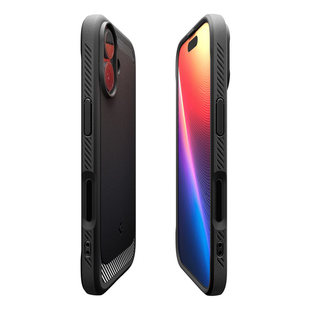 MagSafe cover til Apple iPhone 17, Spigen, Rugged Armor, Mat Sort