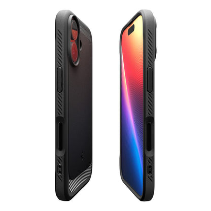 MagSafe cover til Apple iPhone 17, Spigen, Rugged Armor, Mat Sort