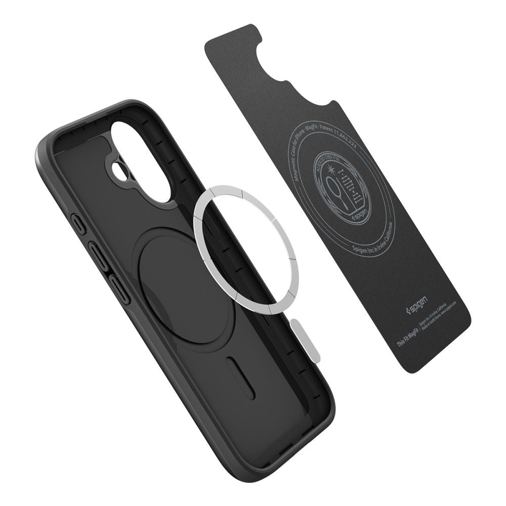 MagSafe cover til Apple iPhone 17, Spigen, Thin Fit, Sort