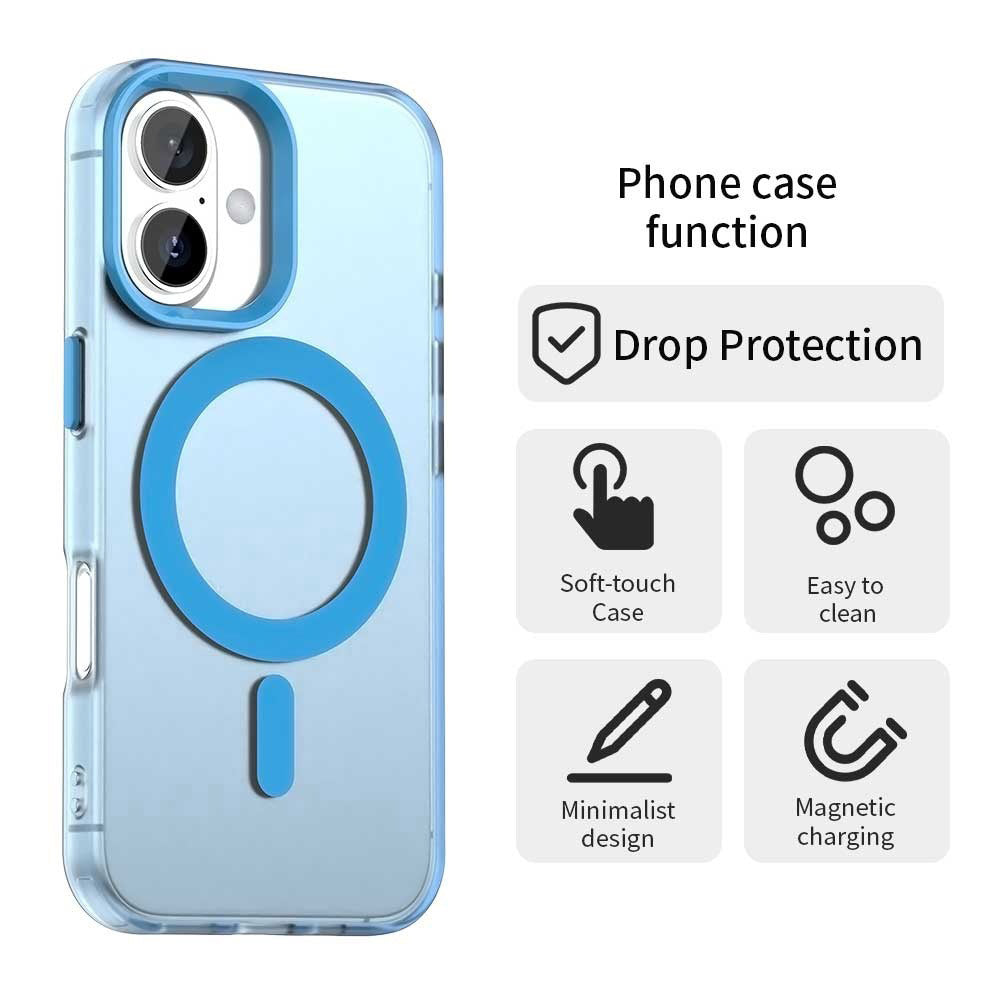 MagSafe cover til Apple iPhone 17, Techsuit, CandyCase, Blå