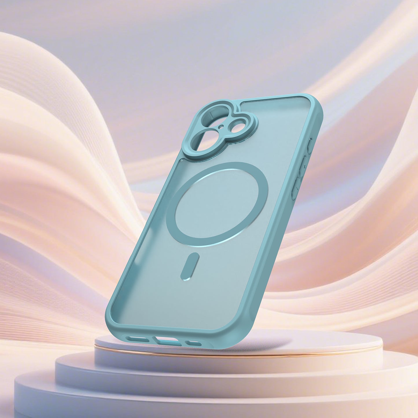 MagSafe Case for Apple iPhone 17, Techsuit, HaloFrost II, Light Green