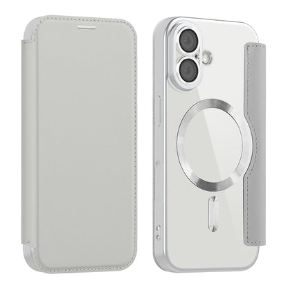 MagSafe cover til Apple iPhone 17, Techsuit, SmartMag Book, Grå
