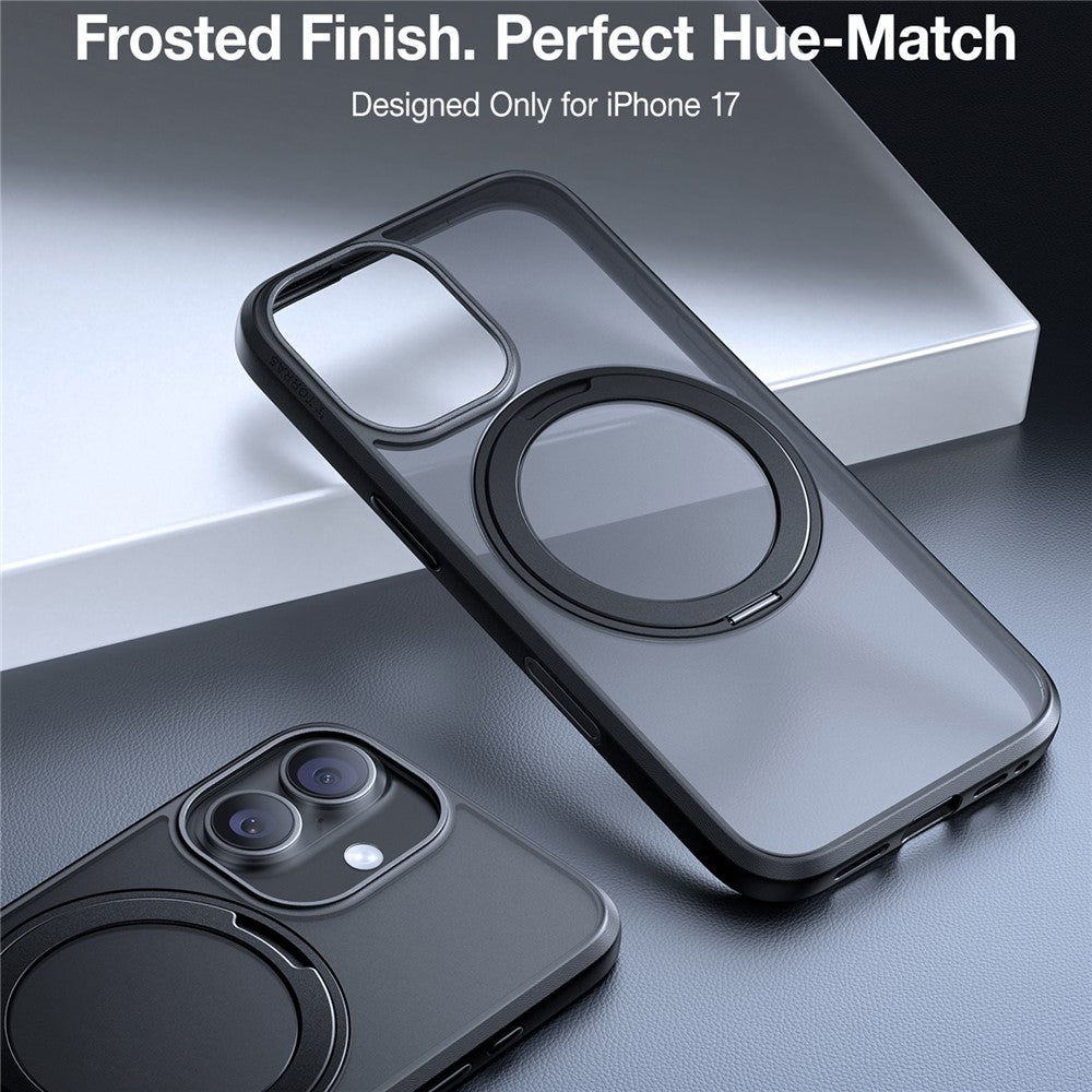 MagSafe cover til Apple iPhone 17, Torras, Ostand Pro, Sort