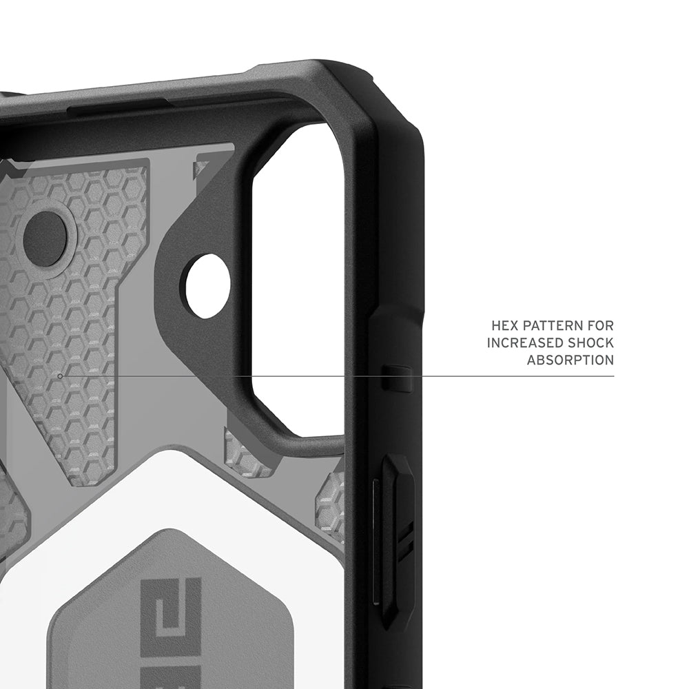 MagSafe cover til Apple iPhone 17, Urban Armor Gear, Pathfinder Clear, Grå
