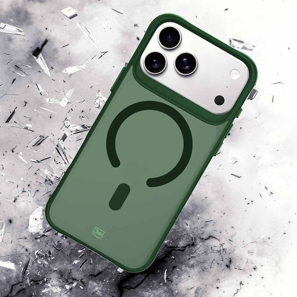MagSafe Case for Apple iPhone 18 Pro / 17 Pro, 3MK, Smoke MagCase, Green