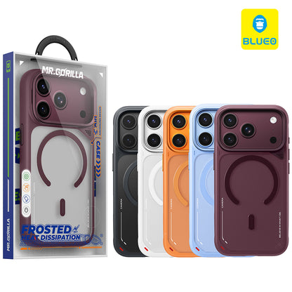 MagSafe-cover til Apple iPhone 18 Pro / 17 Pro, Blueo, varmeafledende stander, satin sort