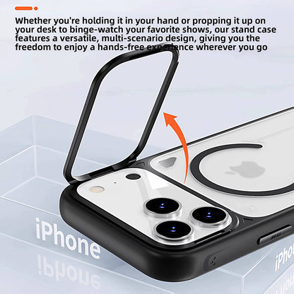 MagSafe-cover til Apple iPhone 18 Pro / 17 Pro, Blueo, varmeafledende stander, satinorange transparent
