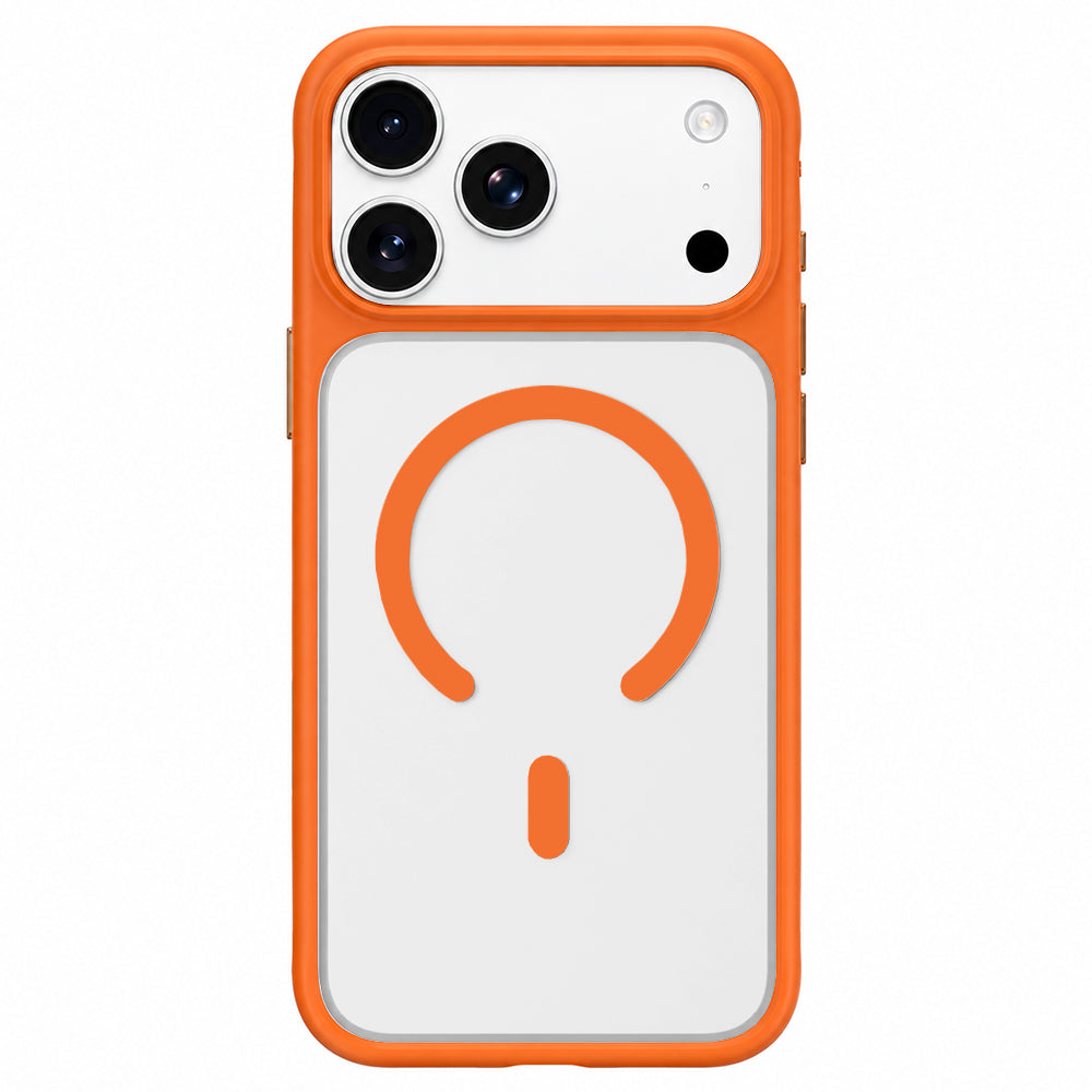 MagSafe-cover til Apple iPhone 18 Pro / 17 Pro, Blueo, hudvenlig og stødsikker, satinorange