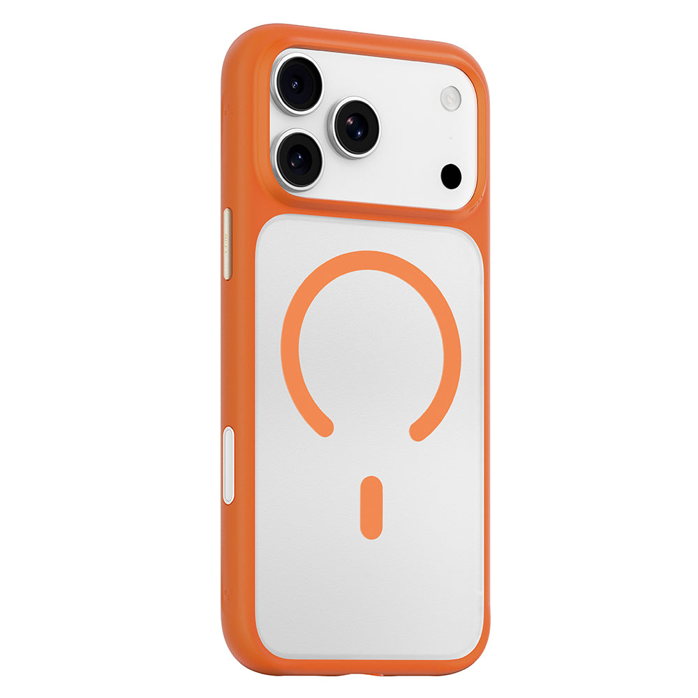 MagSafe-cover til Apple iPhone 18 Pro / 17 Pro, Blueo, hudvenlig og stødsikker, satinorange