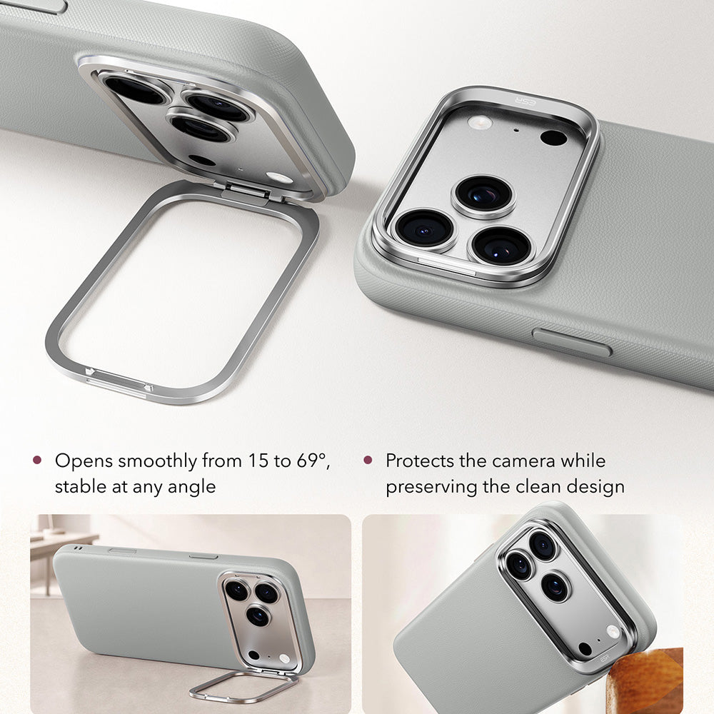 MagSafe-etui til Apple iPhone 18 Pro / 17 Pro, ESR, Atelier med Kickstand, Grå