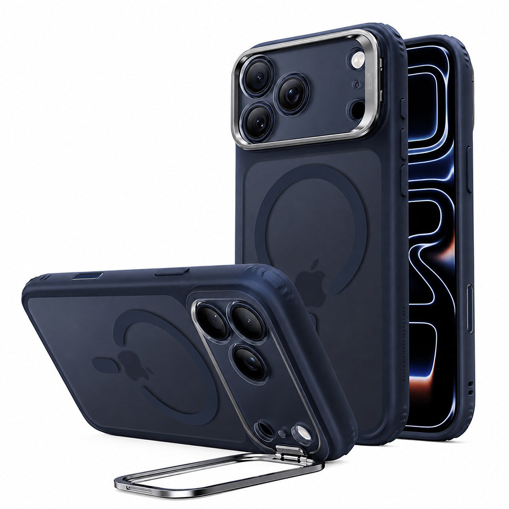 MagSafe-etui til Apple iPhone 18 Pro / 17 Pro, ESR, Classic Hybrid Kickstand, Satinblå