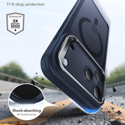 MagSafe-etui til Apple iPhone 18 Pro / 17 Pro, ESR, Classic Hybrid Kickstand, Satinblå