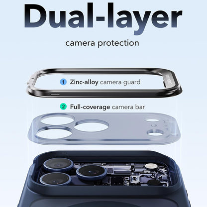 MagSafe-etui til Apple iPhone 18 Pro / 17 Pro, ESR, Classic Hybrid Kickstand, Satinblå