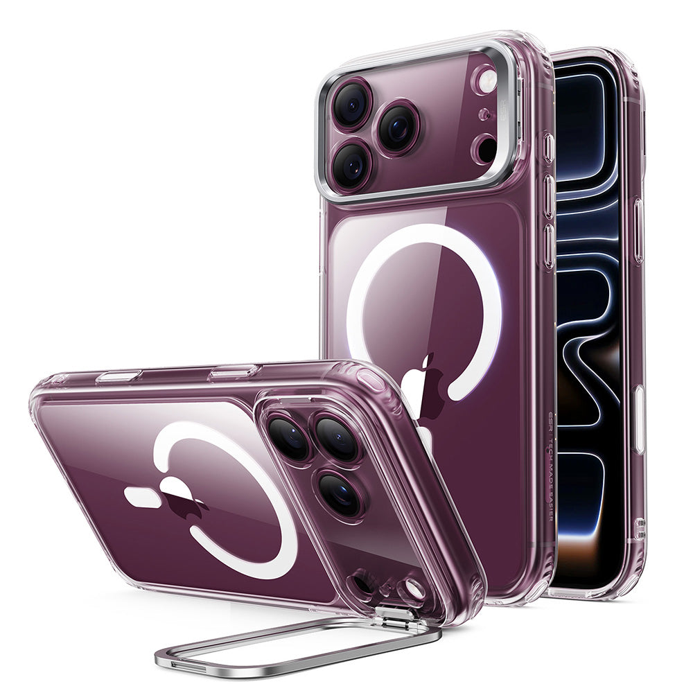 MagSafe-etui til Apple iPhone 18 Pro / 17 Pro, ESR, Classic Hybrid Kickstand, Transparent