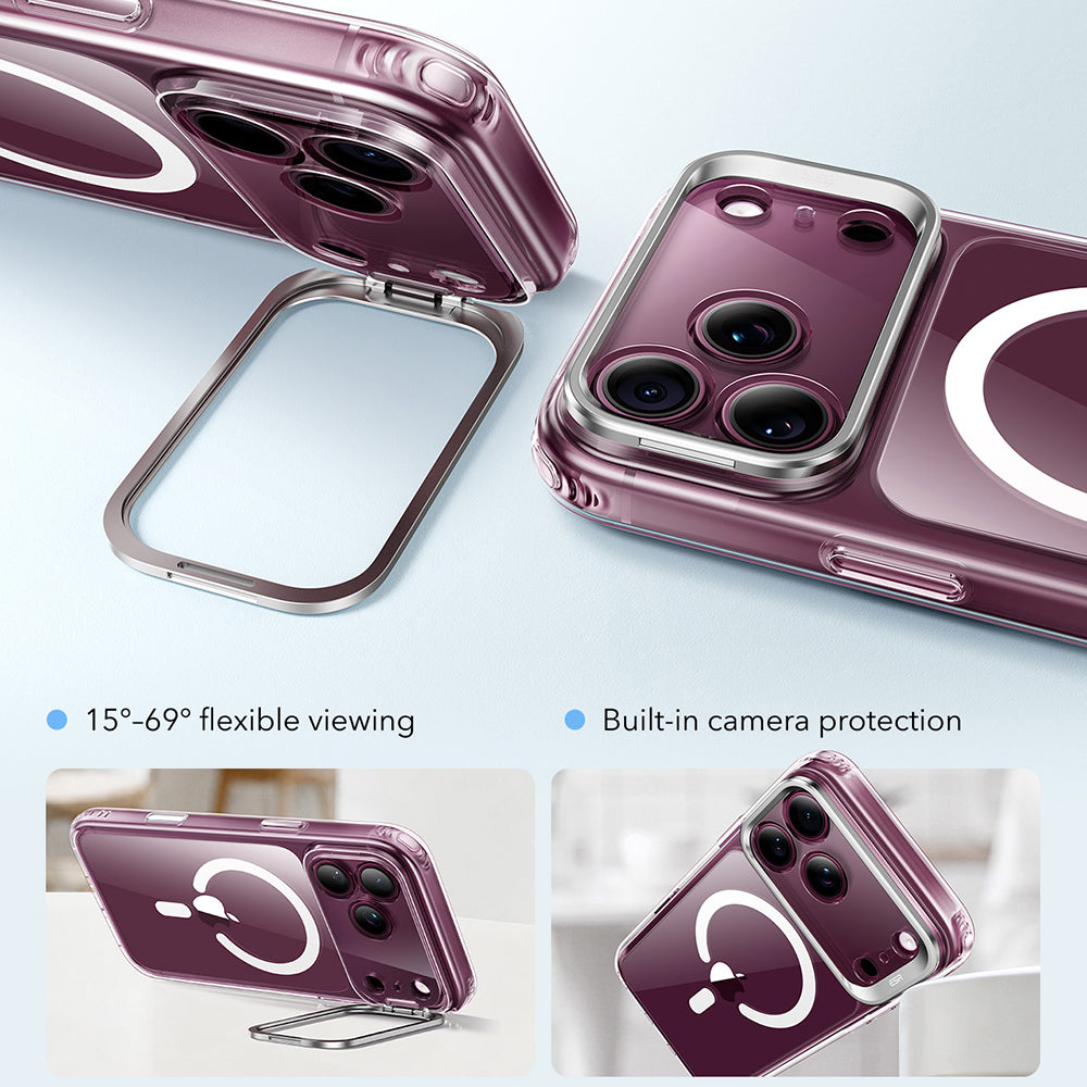 MagSafe-etui til Apple iPhone 18 Pro / 17 Pro, ESR, Classic Hybrid Kickstand, Transparent