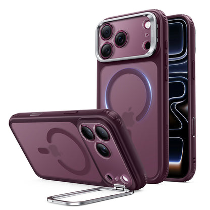 MagSafe-etui til Apple iPhone 18 Pro / 17 Pro, ESR, Classic Hybrid Kickstand, Mørk Rød Satin