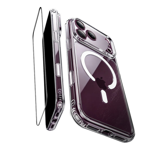 MagSafe-etui til Apple iPhone 18 Pro / 17 Pro, ESR, Classic Hybrid med skærmbeskytter, gennemsigtig