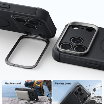 MagSafe-etui til Apple iPhone 18 Pro / 17 Pro, ESR, Cyber Armor Kickstand, Sort