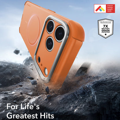 MagSafe-etui til Apple iPhone 18 Pro / 17 Pro, ESR, Cyber Armor Kickstand, Orange