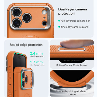 MagSafe-etui til Apple iPhone 18 Pro / 17 Pro, ESR, Cyber Armor Kickstand, Orange