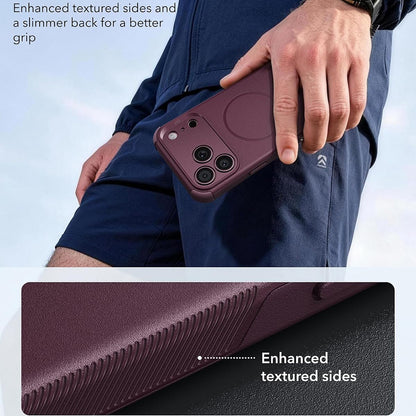 MagSafe-cover til Apple iPhone 18 Pro / 17 Pro, ESR, Cyber, satinmørk vinrød