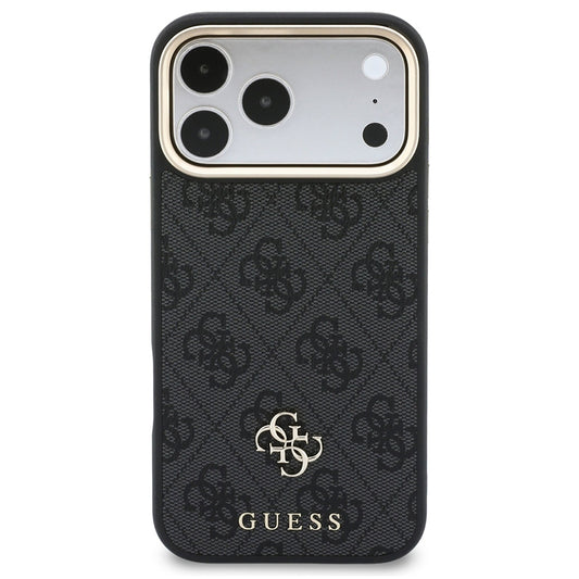 MagSafe-cover til Apple iPhone 18 Pro / 17 Pro, Guess, 4G Cardslot & Big Strap, sort