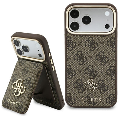MagSafe Case for Apple iPhone 18 Pro / 17 Pro, Guess, 4G Cardslot, Brown