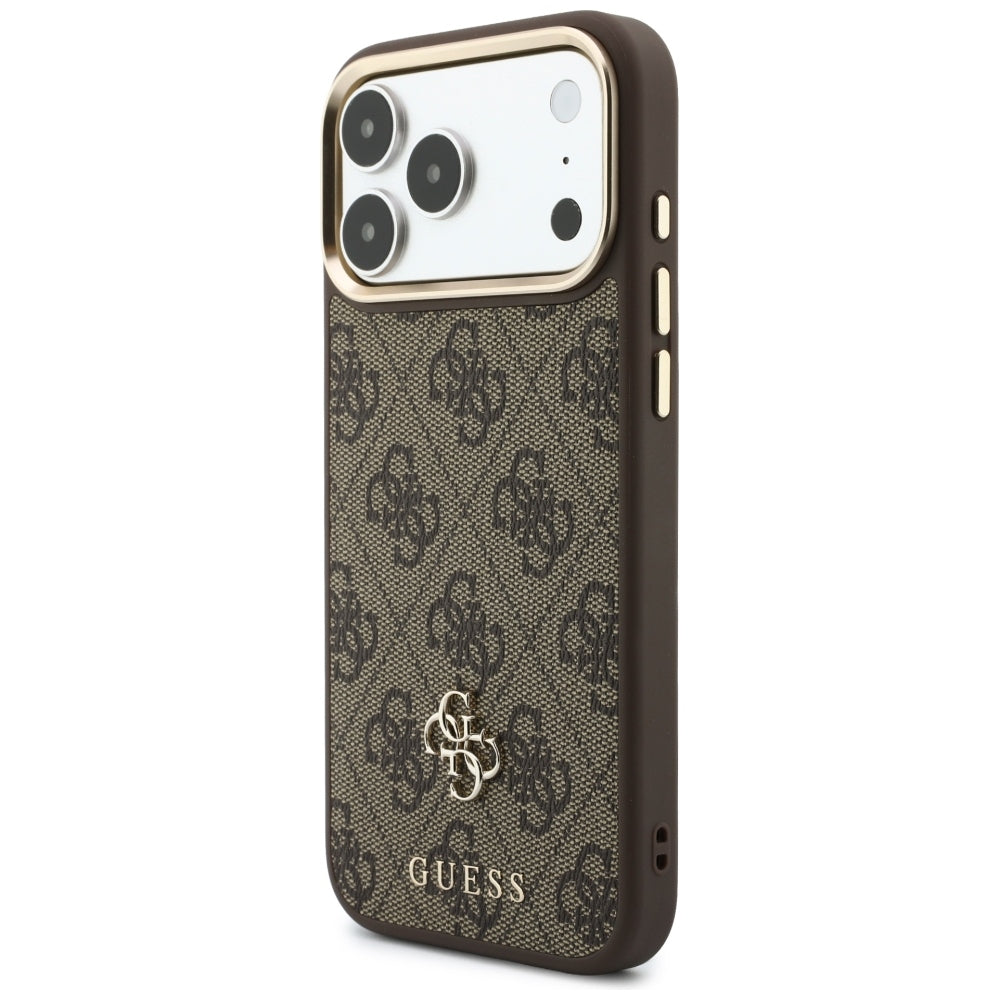 MagSafe Case for Apple iPhone 18 Pro / 17 Pro, Guess, 4G Cardslot, Brown