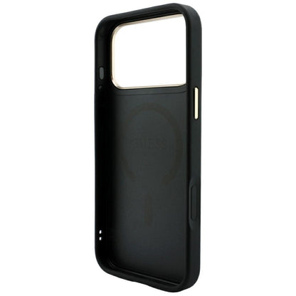 MagSafe-etui til Apple iPhone 18 Pro / 17 Pro, Guess, 4G Embossed Classic, Sort