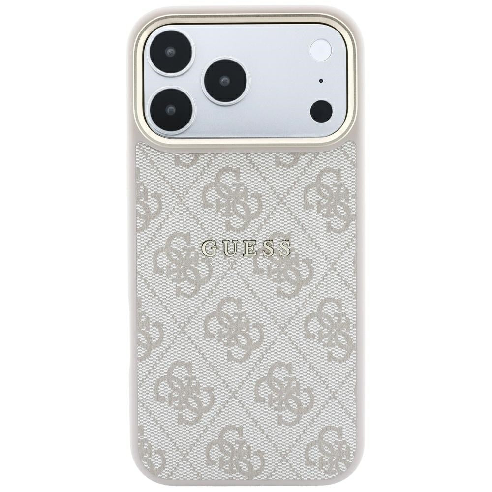 MagSafe-etui til Apple iPhone 18 Pro / 17 Pro, Guess, 4G Embossed Classic, Lyserød