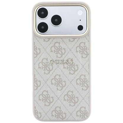MagSafe-etui til Apple iPhone 18 Pro / 17 Pro, Guess, 4G Embossed Classic, Lyserød