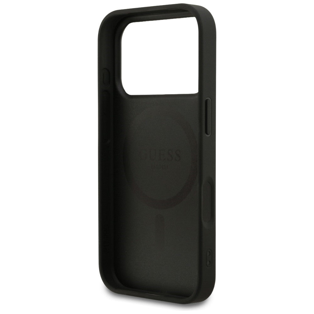 MagSafe-etui til Apple iPhone 18 Pro / 17 Pro, Guess, 4G Small and Classic Logo, Sort