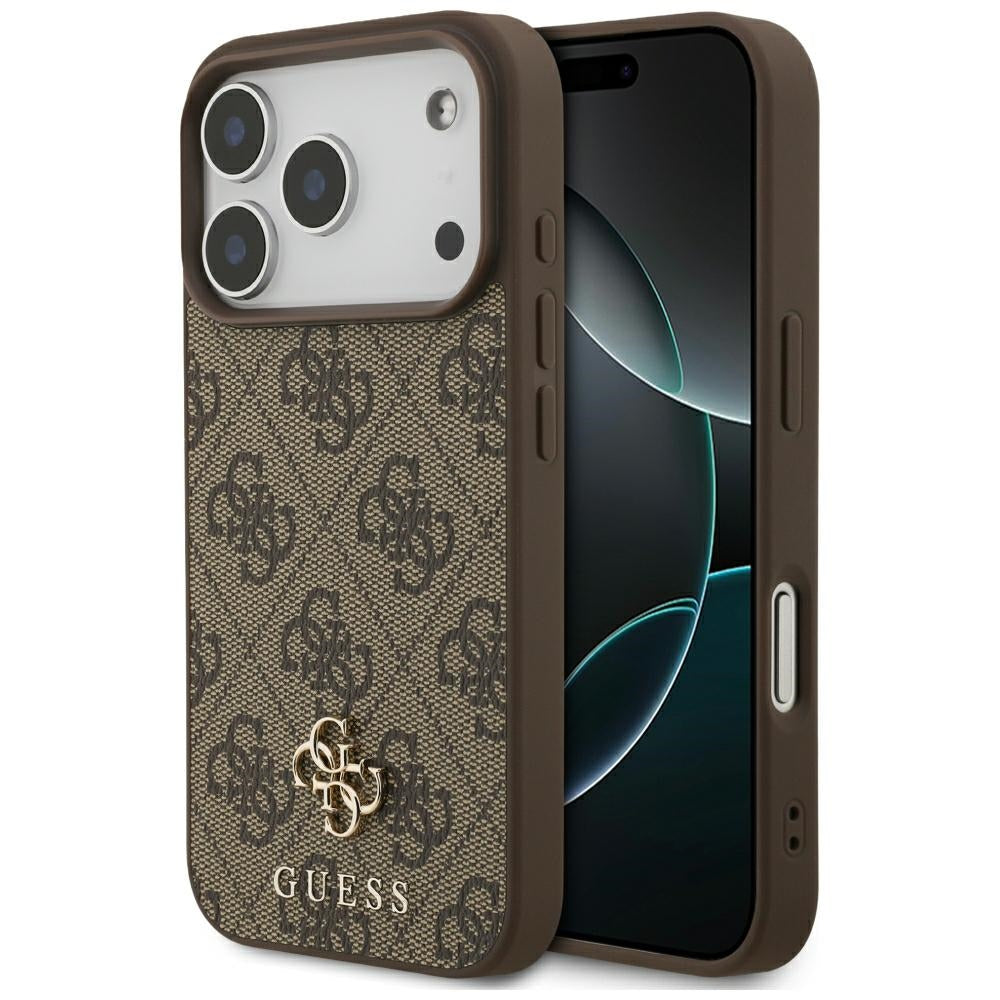 MagSafe-etui til Apple iPhone 18 Pro / 17 Pro, Guess, 4G Small and Classic, Brun